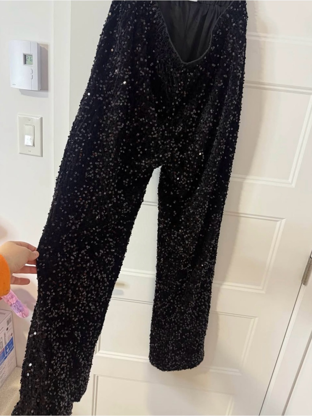 SHEIN Black Sequin Jumpsuit